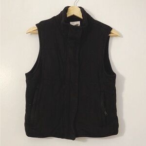 Lou & Grey black super soft plush quilted vest